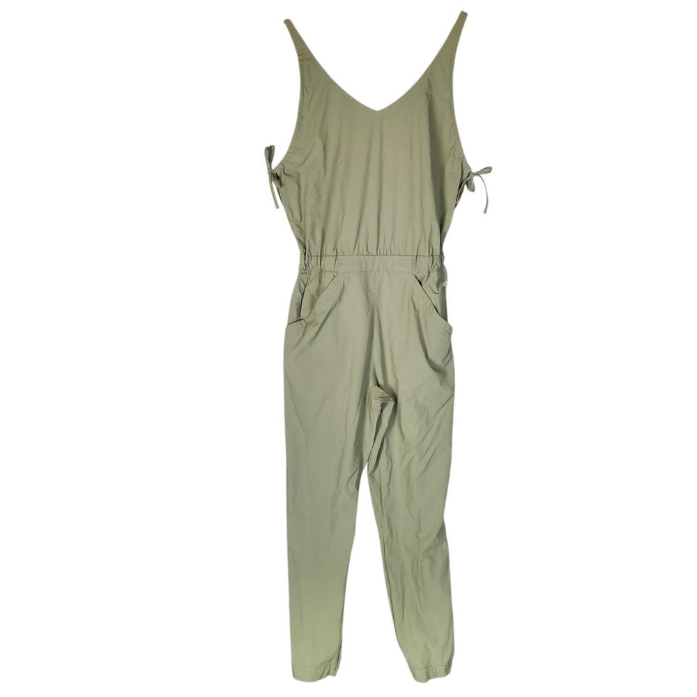 Mountain Hardwear Jumpsuit Women's 2 Sage Green Ripstop Pockets Outdoor Hiking - Picture 4 of 12
